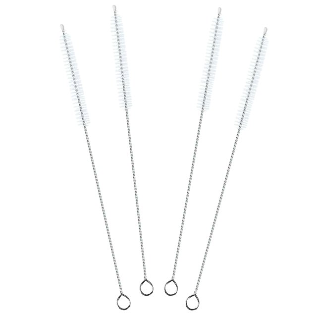 Cepillo limpiador para popotes CIDYAUST de acero inoxidable, 30 cm, paquete de 4