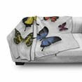 thumbnail image 3 of Butterfly Soft Flannel Fleece Blanket, Various Colorful Butterflies Pattern and Moths with Grace of Nature Themed Wings, Cozy Plush for Indoor and Outdoor Use, 60" x 80", Multicolor, by Ambesonne, 3 of 6