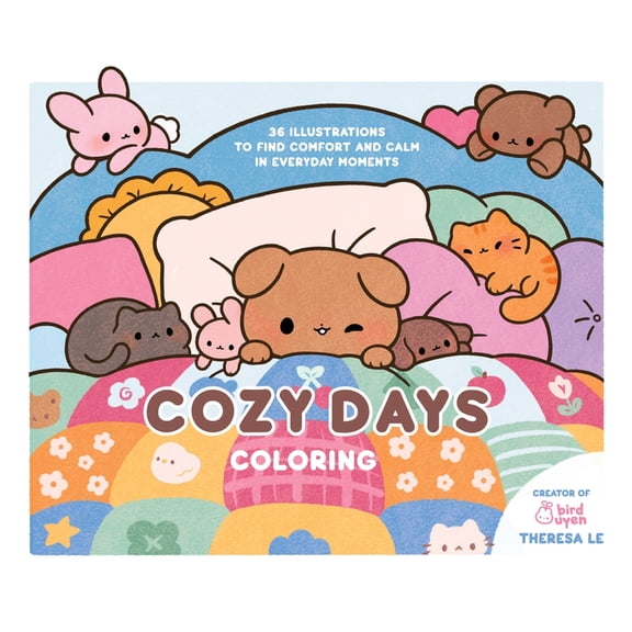 Cozy Days Coloring: 36 Illustrations to Find Comfort and Calm in Everyday Moments, (Paperback)