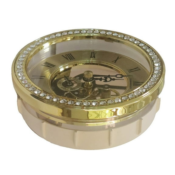 BQBQERT Elegant 116mm Crystal Clock Face Insert with Roman Numerals for Home Decoration