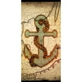 thumbnail image 2 of CafePress - Seashells Nautical Map Vintage Anchor - Large Beach Towel, Soft 30"x60" Towel with Unique Design, 2 of 3