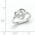 thumbnail image 2 of Designer Sterling Silver Rhodium-Plated Cz Knot Ring Made In Thailand -Jewelry By Sweet Pea Creations, 2 of 2