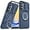 Blue, variant on Case for Galaxy A05,Military Grade [Built-in Kickstand] Magnetic Rotate Ring Holder Heavy Duty TPU PC Shockproof Drop Protect Phone Case for Samsung Galaxy A05 4G (Red)