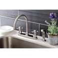 thumbnail image 2 of Kingston KB4728BXSP Metropolitan Two-Handle 4-Hole 8" Centerset Kitchen Faucet with Side Sprayer in Brushed Nickel, 2 of 7