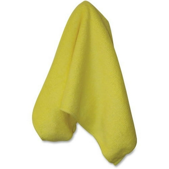 Genuine Joe General-purpose Microfiber Cloth Cloth - 16" Width x 16" Length - 12 / Bag - Yellow