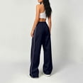 thumbnail image 3 of Loose Pants for Women Elastic High Waist Wide Leg Athletic Pants Y2K Streetwear Causal Sweatpants, XL, 3 of 4