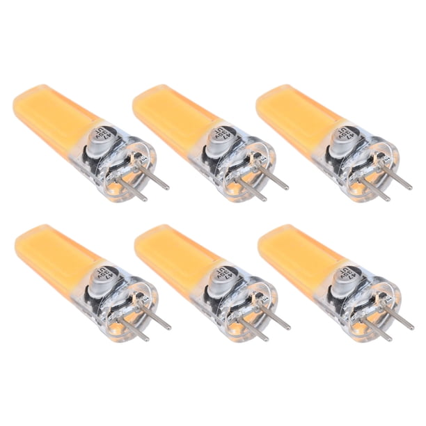 GY635 Bombilla 6PCS Bi-pin Base LED Bombilla 5W COB Bombilla 500lm Silicona Lámpara de Techo Bombilla para Lámpara de Escritorio Acento Lámpara de Araña Iluminación de ANGGREK Otros