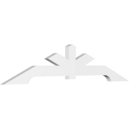 

72 W x 15 H x 2 D x 4 F 5/12 Pitch Vanguard Architectural Grade PVC Gable Bracket