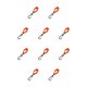 thumbnail image 3 of Portaguantes de seguridad Wosthever Abrazadera de trabajo de plástico Naranja 10Conjunto, 3 of 6