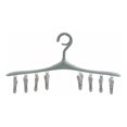 thumbnail image 1 of Windproof Sock Clip Multifunctional Hanger Home Portable Dryer 8 Clip Detachable Plastic Hanger, Green, 1 of 5