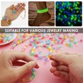 thumbnail image 5 of Austok 950Pcs 9mm Pony Beads Glow in The Dark Acrylic Bracelet Beads Polished DIY Craft Beads for Hair Braiding Luminous Beads for Jewelry Bracelets Making, 5 of 7