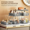 thumbnail image 2 of TAIMASI Pull-Out 3 Tier Bathroom Organizers and Storage, Under Sink Organizer, Kitchen Cabinet Organizer Gray, 2 (Count), 2 of 8