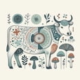 thumbnail image 5 of Ambesonne Rustic Duvet Cover Set, Traditional Southwestern, Queen, Paprika Petrol Blue, 5 of 6