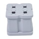 thumbnail image 4 of Soporte para cabezales de cepillo de dientes eléctrico Macarena organizador independiente Rejilla gris 4, 4 of 8
