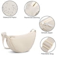 thumbnail image 2 of Small Nylon Crescent Crossbody Bag  Half Moon Shape Bag  Dumpling Bag with Adjustable Strap, 2 of 6