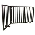 thumbnail image 6 of AmeriHome WFPGB3 54 in. Freestanding 3-Panel Folding Wood Pet Gate - Brown, 6 of 8