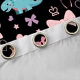 thumbnail image 5 of Manfei Teens Cartoon Dinosaur Blackout Curtains Set of 2 (52x84 Each), Kawaii Animal Window Curtains, Rainbow Flower Curtains and Drapes, Window Curtains Room Decor, 5 of 6