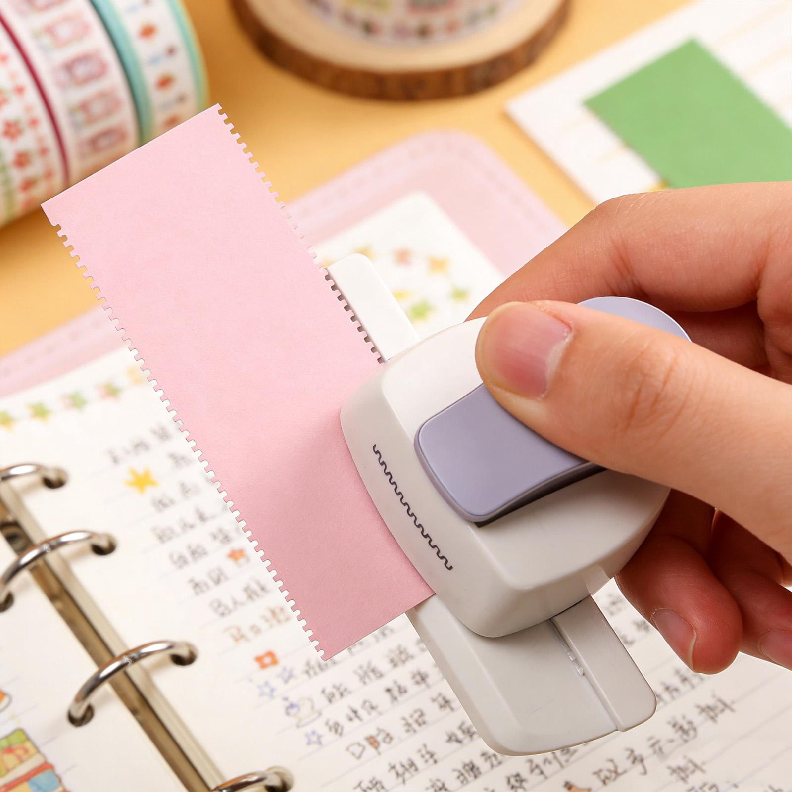HOMYL Creative Border Punch Office Craft Punch Scrapbook Edge Embossing Punch DIY Card Gray