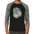 thumbnail image 1 of Men's Raglan Baseball Word Art T-shirt - Lion, 1 of 2