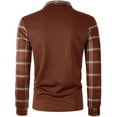 thumbnail image 3 of Ceisia Men Color Block Long Sleeve Zipper Casual Daily Outdoor Versatile Gift Fashion Athletic Top, 3 of 4