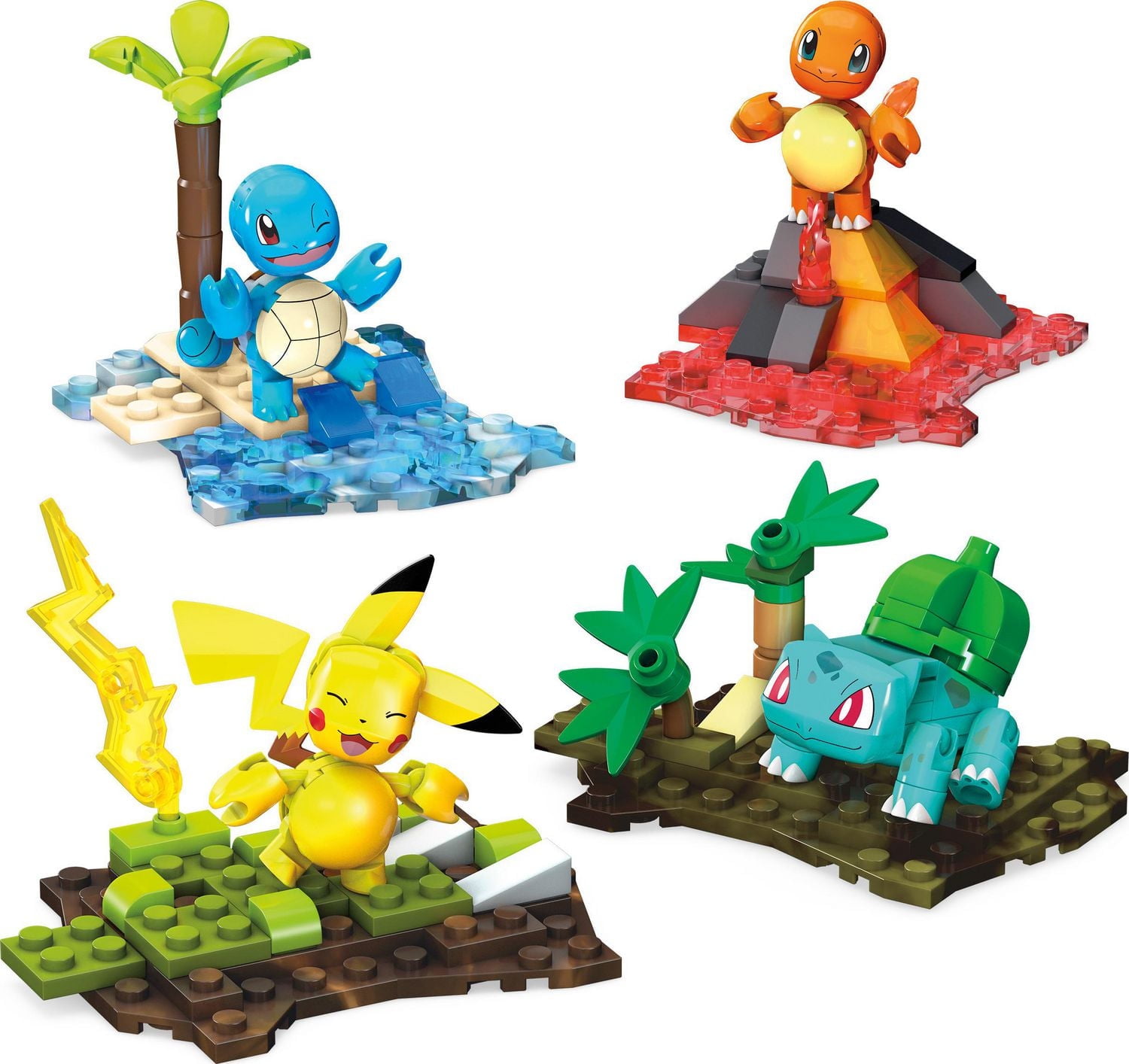 MEGA Pokémon Équipe de la Région de Kanto coffret 4 figurines