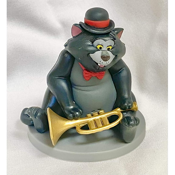 Scat Cat 3' Loose PVC Figure Figurine Cake Topper The Aristocats Collectible