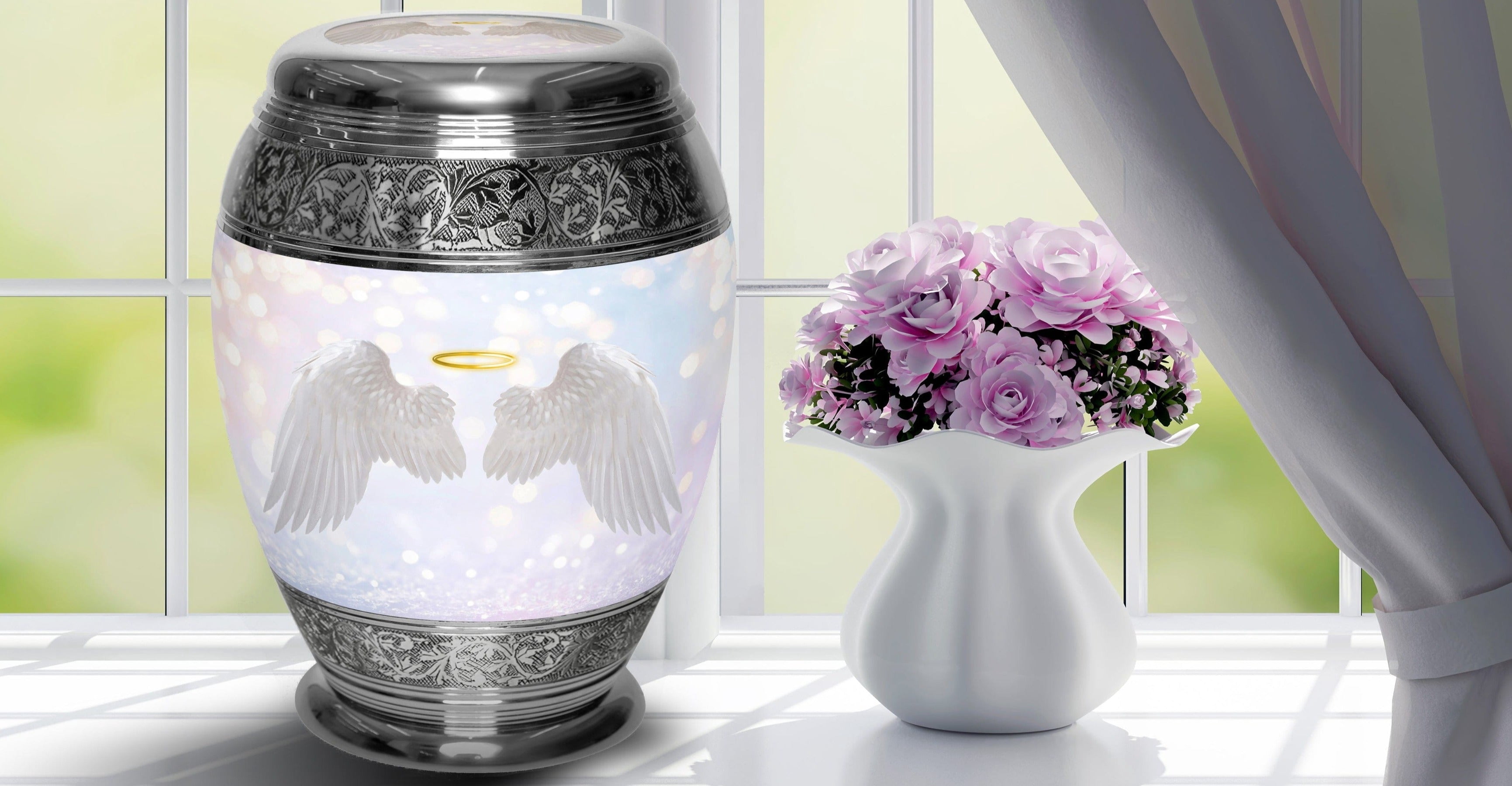 Guardian Angel Urns for Cremation Ashes Large Urn XL or Small Keepsake Urns for Human Ashes & Urns for Human Ashes for Home or Burial Small Urns for Human Ashes