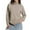 Khaki, variant on Sweaters For Women Roll Neck Tops Knit Pullover Sweaters Fall Winter Long Sleeve Tunic Soft Classic Casual Pullovers Black