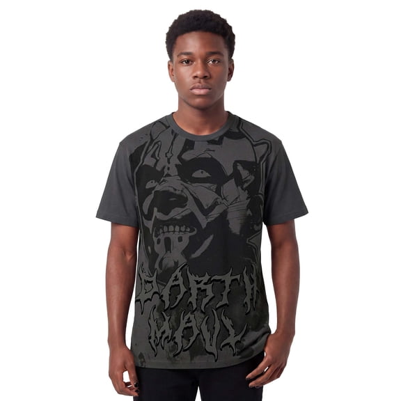 Star Wars Darth Maul Metal Logo Mens Grunge T-Shirt