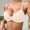 Beige, variant on Wireless Comfortable Seamless Soft Bras Women's Lightweight Soft Breathable Solid Color Bra Push-Up Bra Army Green 90B