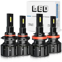 LED Headlight High Low Beam Bulbs 6000K Cool White for 2018 Hyundai Elantra