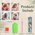 thumbnail image 4 of 4pcs diamond painting kit, religious Jesus 5D DIY creative home wall decoration craft, festive birthday Christmas gift, 4 of 7