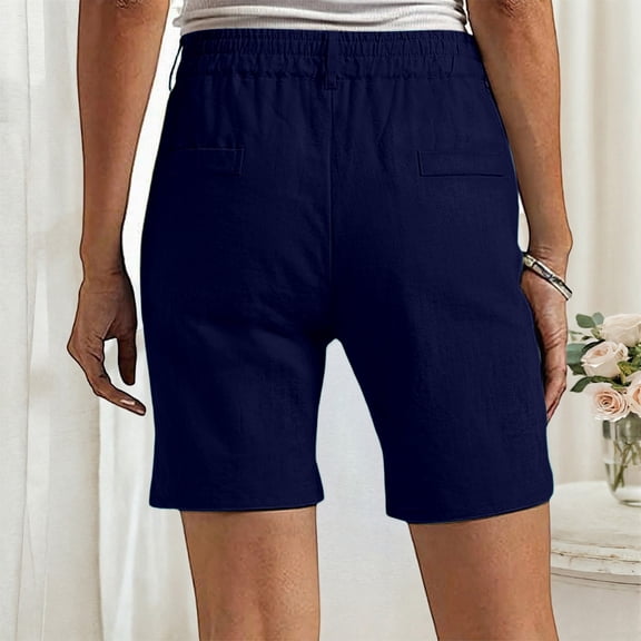 Bermuda Shorts for Women Trendy 2025 Casual Summer High Waisted Chino Shorts Straight Leg Hiking Vacation Outfits