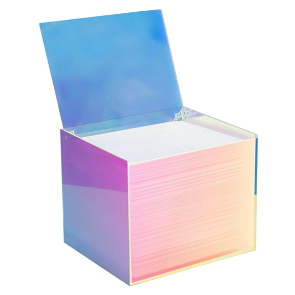 Caja de almacenamiento de toallas faciales Watpot Acrylic Rainbow