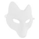 thumbnail image 5 of BRIGHTFUFU 1 unid en blanco hembra máscara de zorro Halloween bricolaje en blanco máscara de zorro PU máscara de fiesta mascarada disfraz Cosplay accesorio, 5 of 7