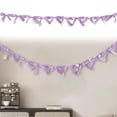 thumbnail image 2 of Dusknt Bow Garland Banner for Decorations 70.87Inch Bow Tie Ribbon Garland Banner Valentine'S Day Wedding Birthday Decorations， Event & Party, 2 of 9