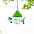 thumbnail image 6 of YardVibe Hummingbird Feeder, 2 Pack Cute Mushroom Hummingbird Feeders for Outdoors Hanging, Hummingbird Heeders for Outdoors Hanging Ant/Bee Proof, 3 Petals with Water Spout Bird Water Feeder, 6 of 8