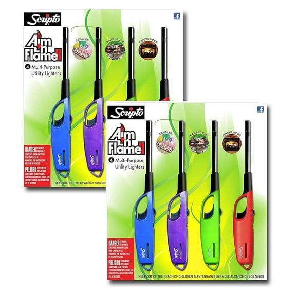 AIM 'N Flame Multi-Purpose Lighters, Pack of 8