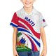 thumbnail image 5 of Camisas hawaianas con estampado 3D para hombres, camisas con escudo de armas de la bandera de Haití y Croacia, camisetas casuales de moda para niños, ropa de calle para mujeres, 5 of 5