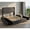 Queen Size, variant on Demi Bonn Full Size Bed Frame with LED Lights and Charging Station, Platform Bed Frame with 4 Storage Drawers, Noise-Free/No Box Spring Needed, Gray