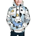 thumbnail image 4 of Sanrio Pochacco Kids' Hoodie 3d Print Sweatshirt Soft Pullover Hooded With Big Pockets Fans Gifts For Boys Or Girls Small, 4 of 7