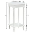 thumbnail image 5 of French Country Kim End Table with Shelf in White Wood Finish, 5 of 6