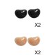 thumbnail image 1 of 4 Pairs Self-adhesive Silicone Bra Insert Pads Push Up Zulema none, 1 of 8