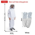 thumbnail image 1 of Full Body Beekeeping Clothes Professional Beekeepers Clothes Protection Beekeeping Suit Safty Veil Unisex Children Protective, 1 of 7