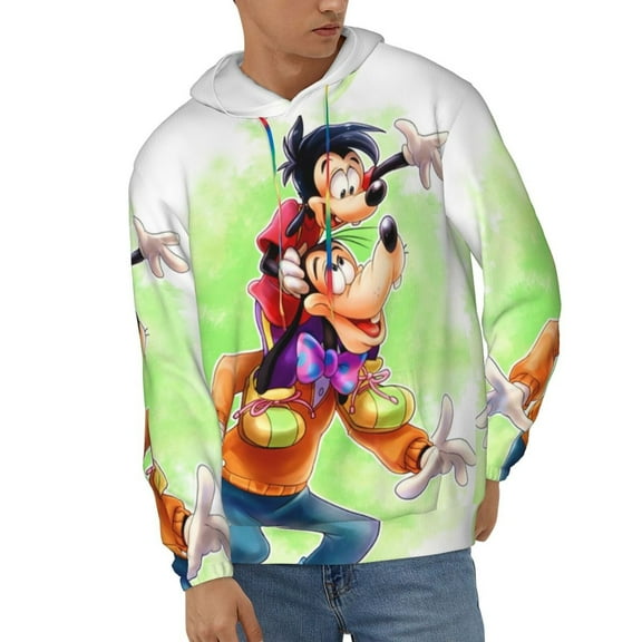 Goofy Men's Hoodie Novelty Graphic Long Sleeve Adult Sweatshirt Casual Unisex Pullover Sweater Hooded Tracksuit