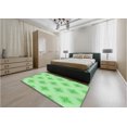 thumbnail image 5 of Ahgly Company Machine Washable Indoor Round Transitional Green Area Rugs, 6' Round, 5 of 7