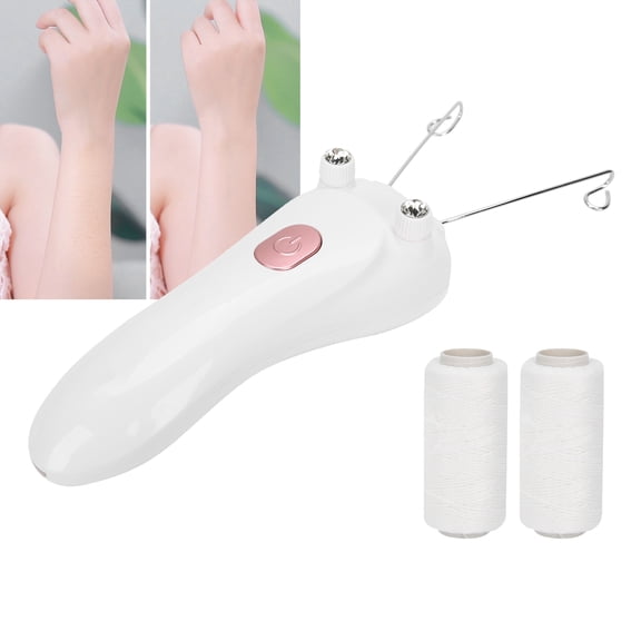 Acouto Cotton Thread Epilator, Facial Threading Hair Removal USB Charging for Women