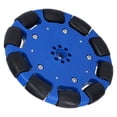 thumbnail image 4 of Rueda omnidireccional robótica, rueda omnidireccional de 100 mm, piezas de robot industrial de neopreno, rueda omnidireccional con rodillo de neopreno, claridad notable, 4 of 8