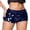 Blue, variant on Womens Pants Carnival Punk Sexy Ultra Low Rise Shiny Sequin Shorts Elastic Waist Stretchy Fit Shiny Mini Party Bottoms