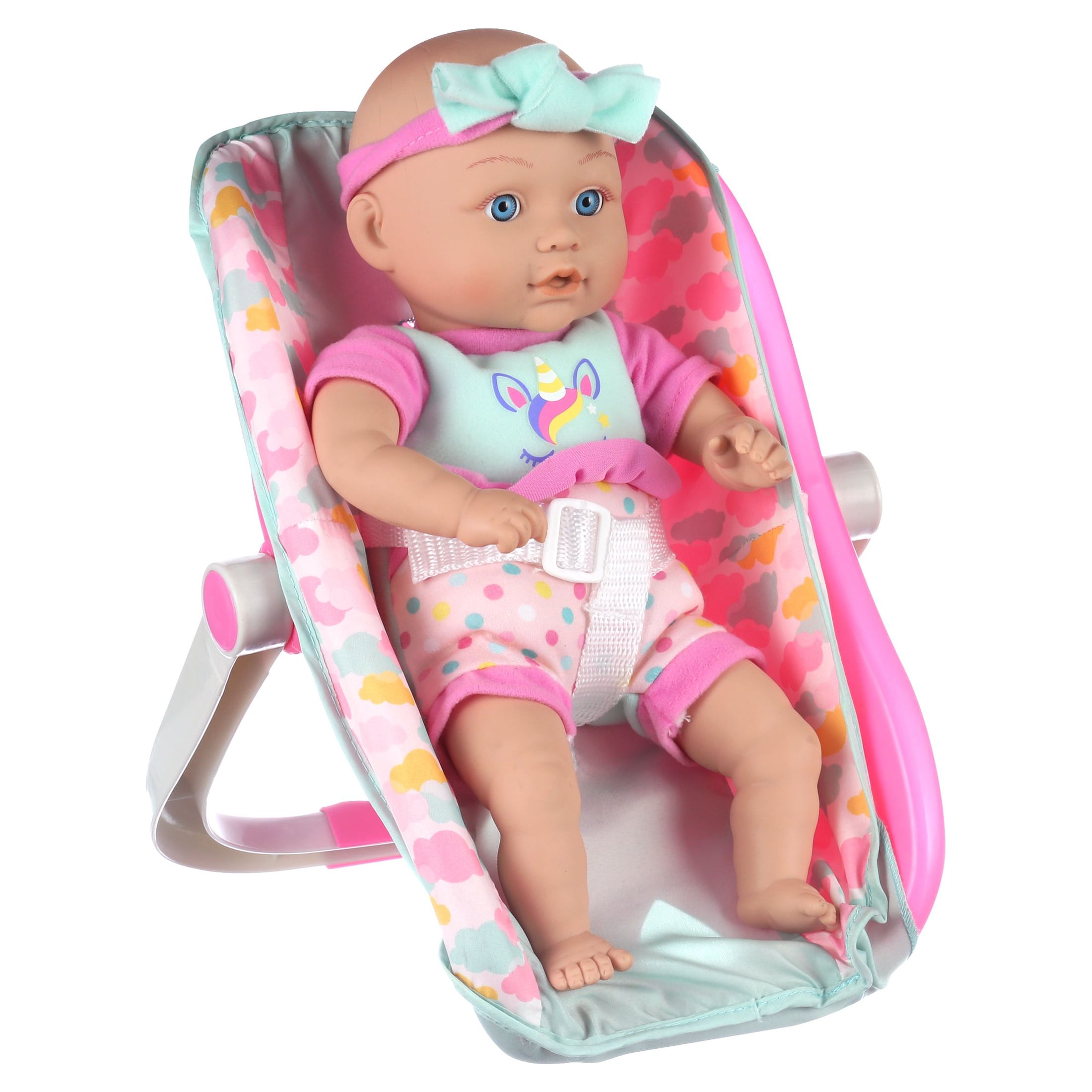 My Sweet Love 13 inch Baby Doll with Carrier and Handle Play Set, Light Skin Tone, Pink Theme - image 5 of 7